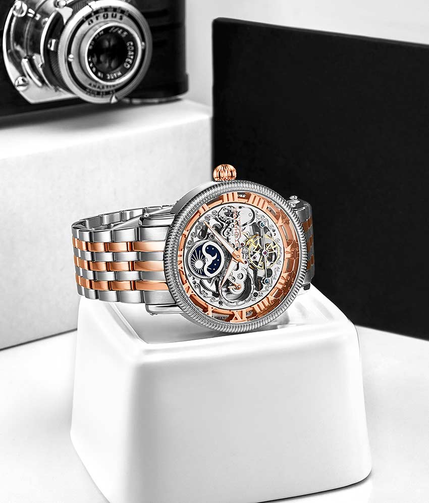 Stührling Special Reserve 411 Automatic 48mm Skeleton - Image 29