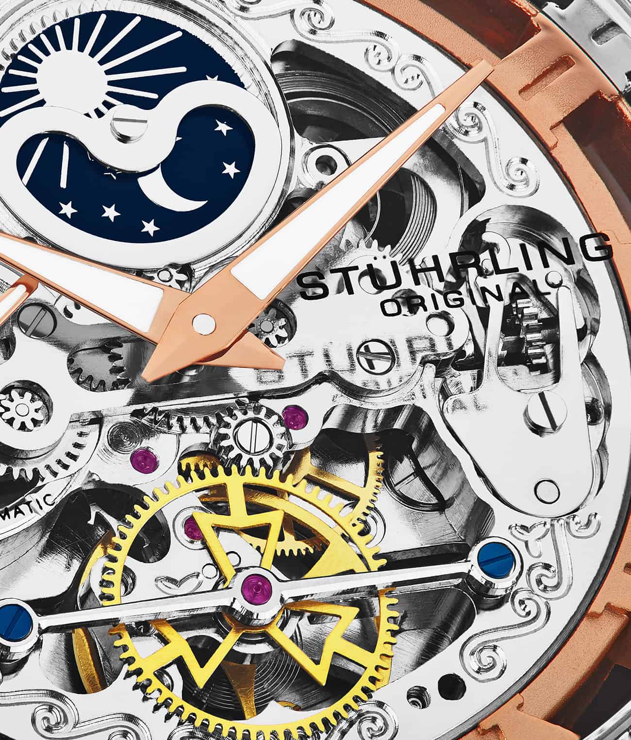 Stührling Special Reserve 411 Automatic 48mm Skeleton - Image 31