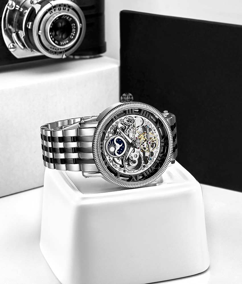 Stührling Special Reserve 411 Automatic 48mm Skeleton - Image 5