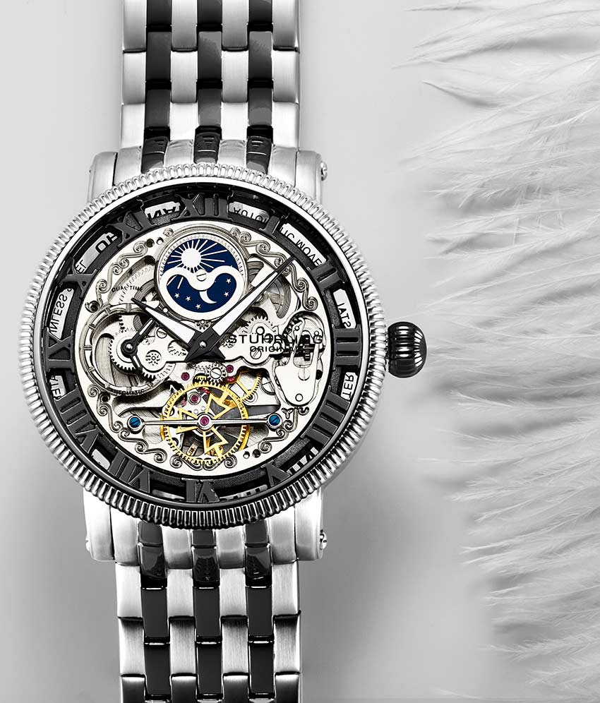Stührling Special Reserve 411 Automatic 48mm Skeleton - Image 6