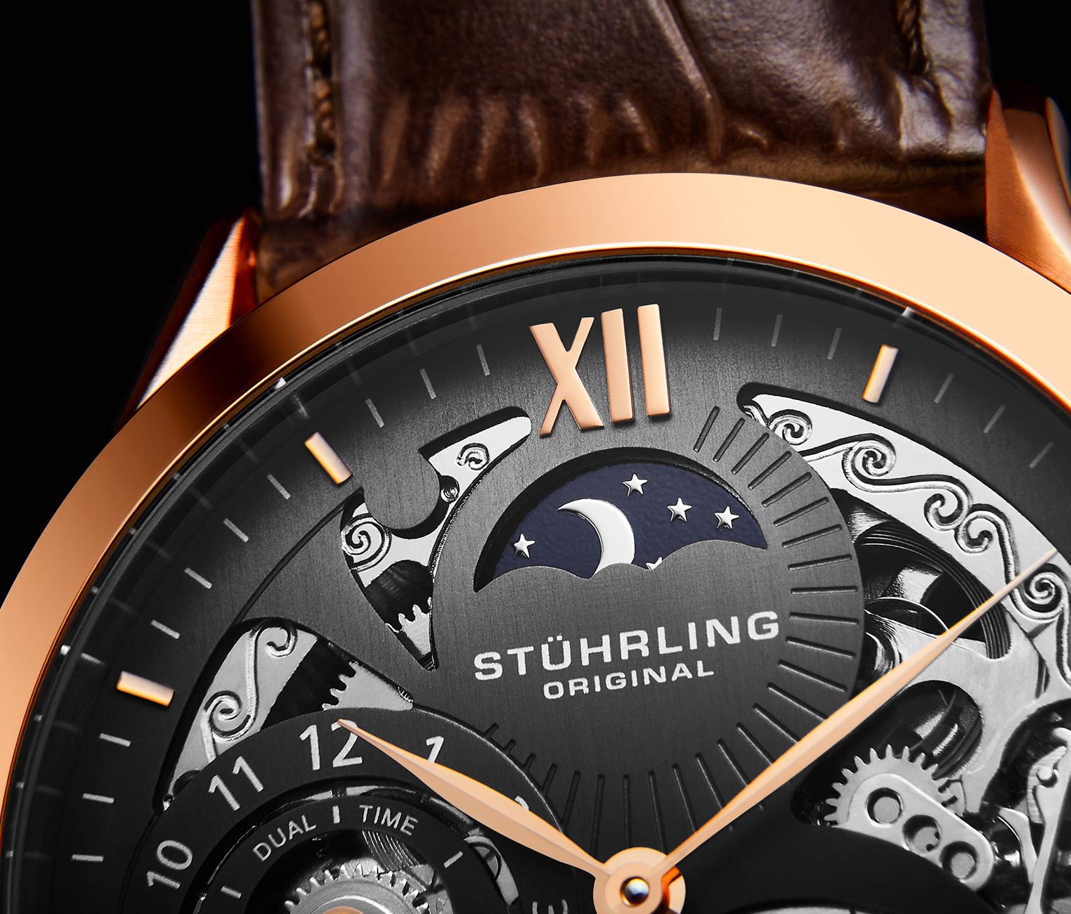 Stührling Special Reserve 571 Automatic 44mm Skeleton - Image 15