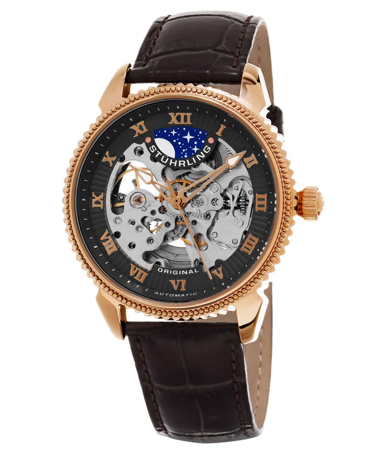 Stührling Special Reserve 835 and 3983 Automatic 40mm Skeleton - Image 7