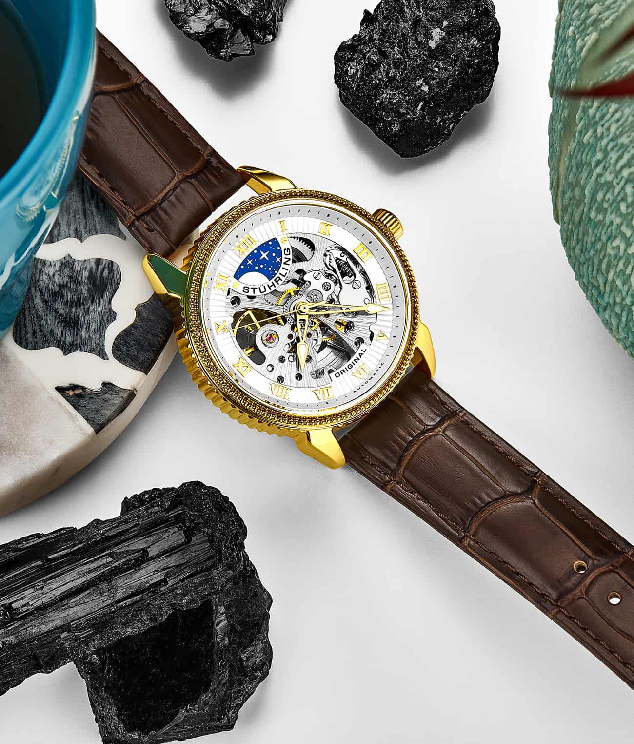 Stührling Special Reserve 3983 Automatic 40mm Skeleton - Image 8