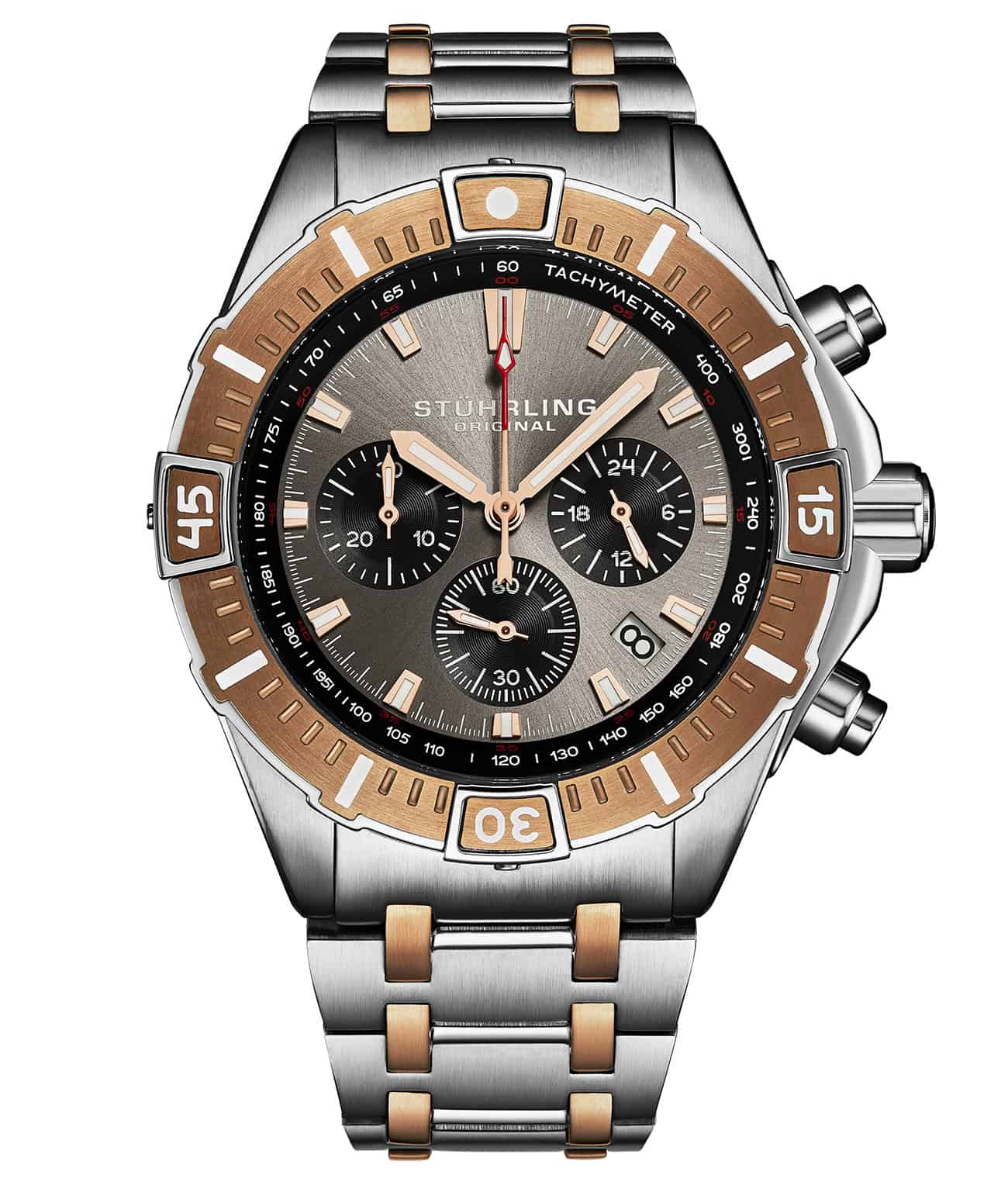 Stührling Stellar 44mm Japanese 1022 Quartz Chronograph - Image 13