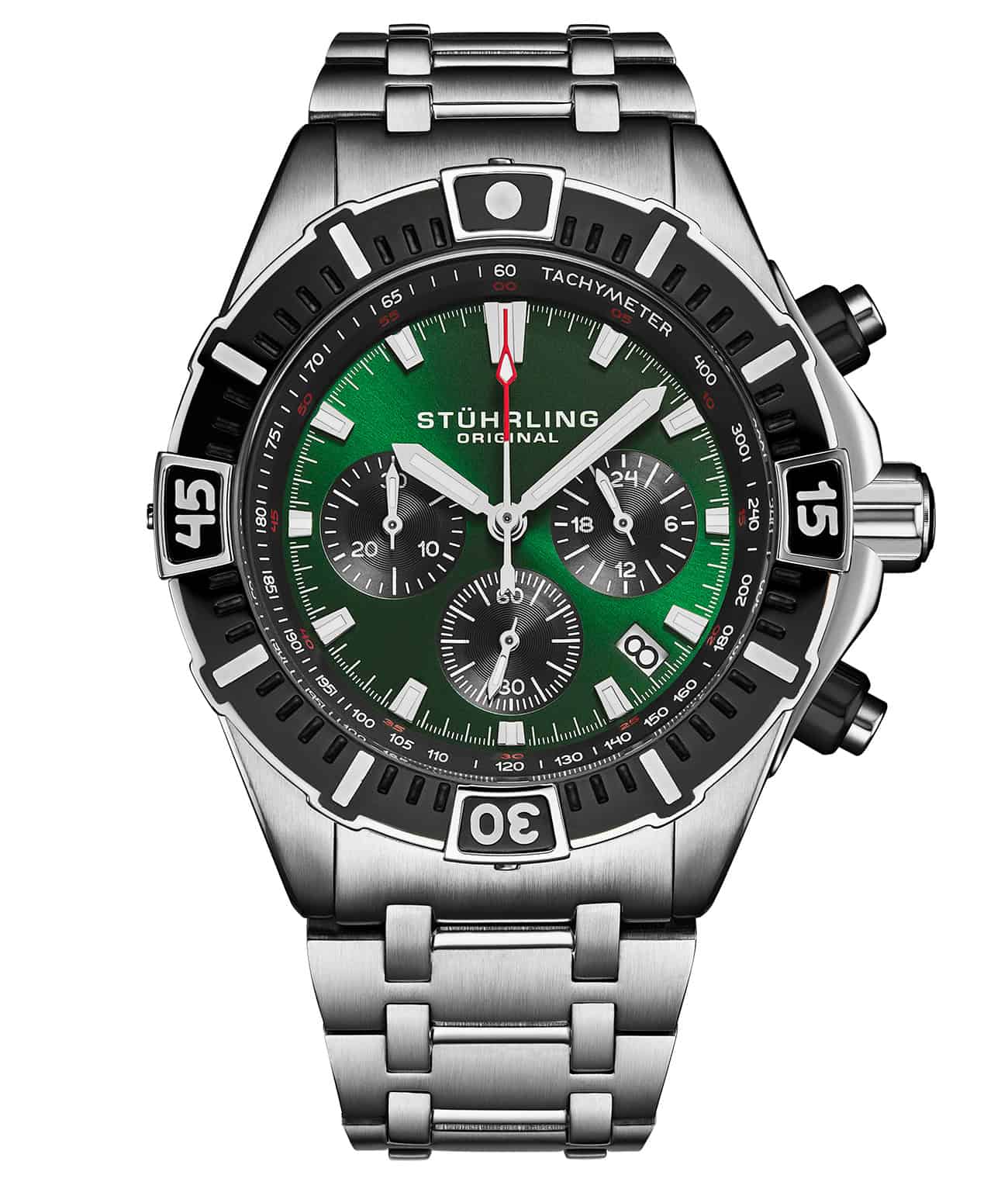 Stührling Stellar 44mm Japanese 1022 Quartz Chronograph - Image 19