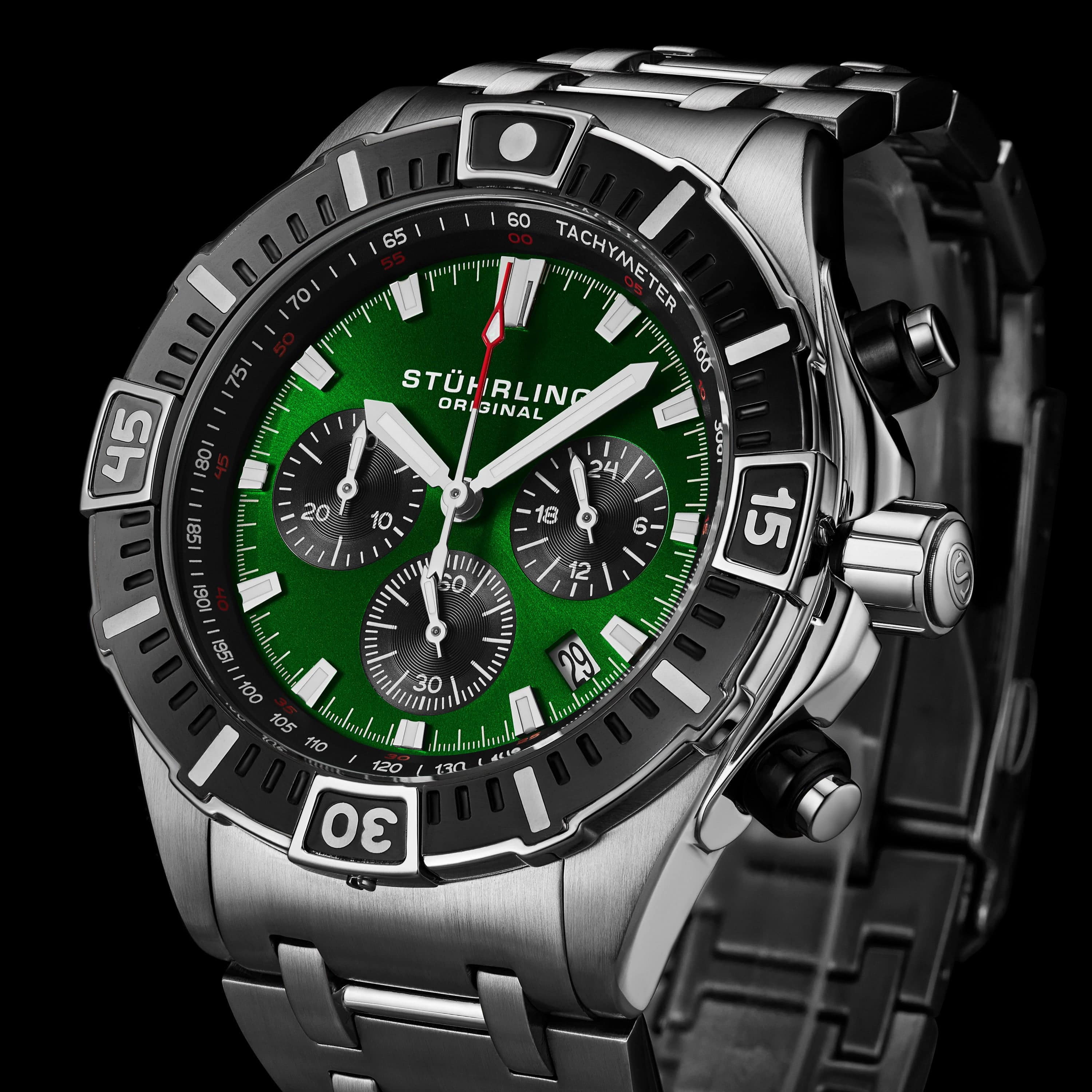 Stührling Stellar 44mm Japanese 1022 Quartz Chronograph - Image 20