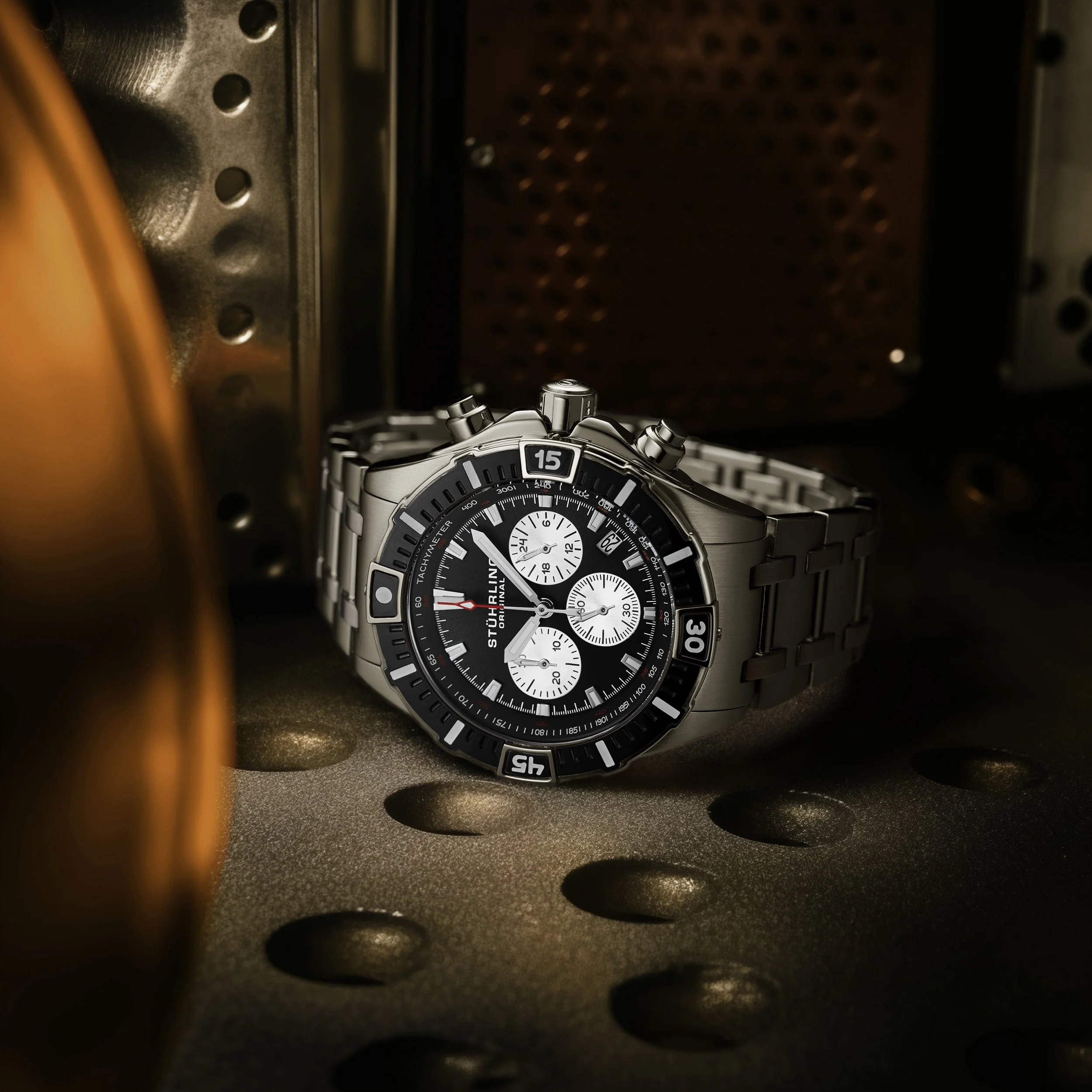 Stührling Stellar 44mm Japanese 1022 Quartz Chronograph - Image 4