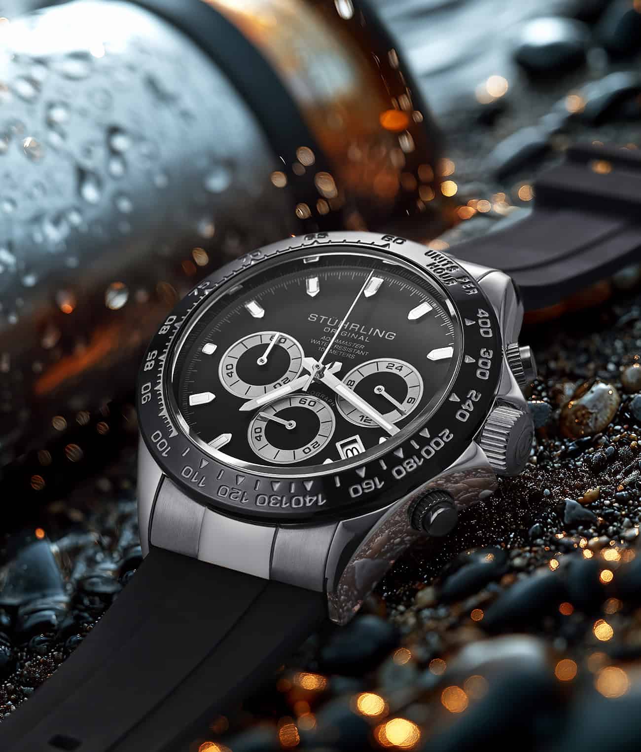 Stührling Aquamaster 4050 Chronograph Watch 42mm - Image 11