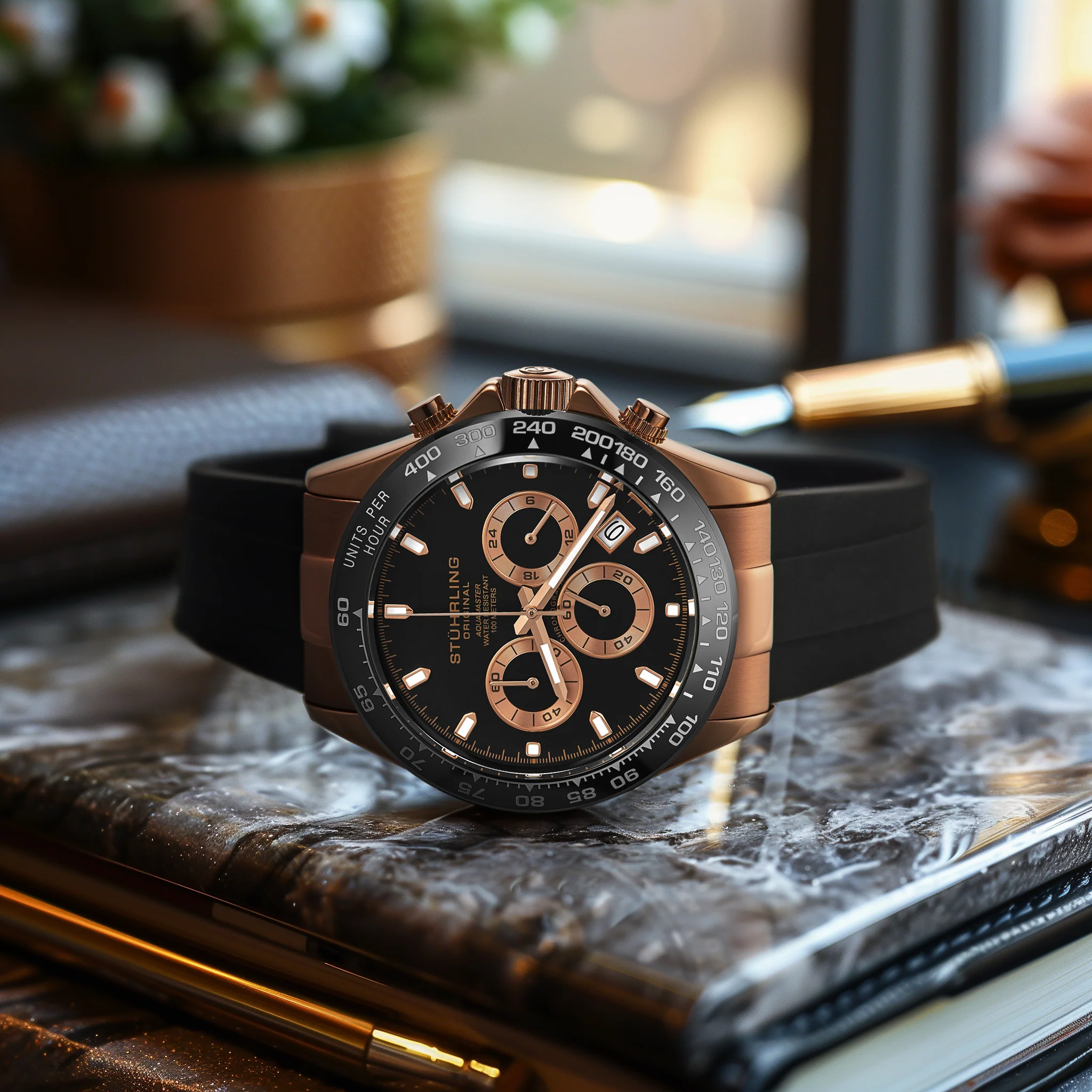 Stührling Aquamaster 4050 Chronograph Watch 42mm - Image 16