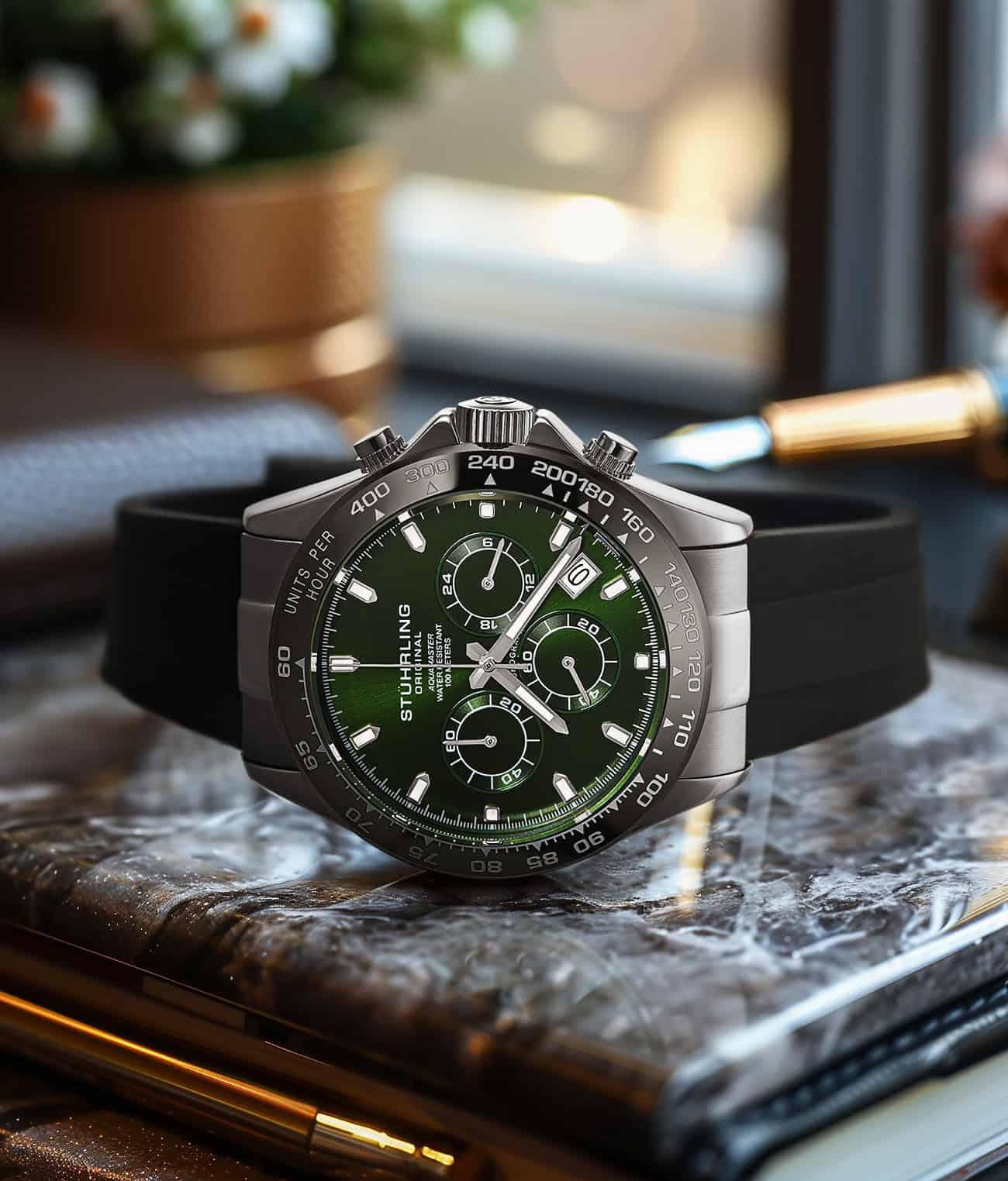 Stührling Aquamaster 4050 Chronograph Watch 42mm - Image 23