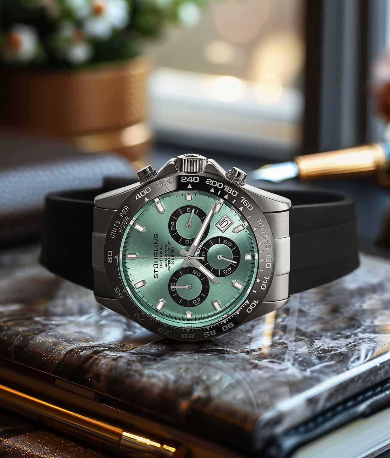 Stührling Aquamaster 4050 Chronograph Watch 42mm - Image 3