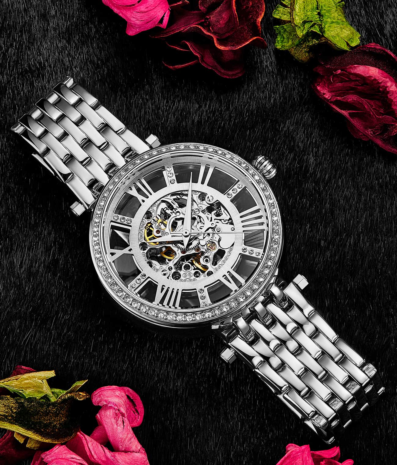 Stührling Stunning Skeletons Duo with Signature Pen and Stud Earring - Image 14