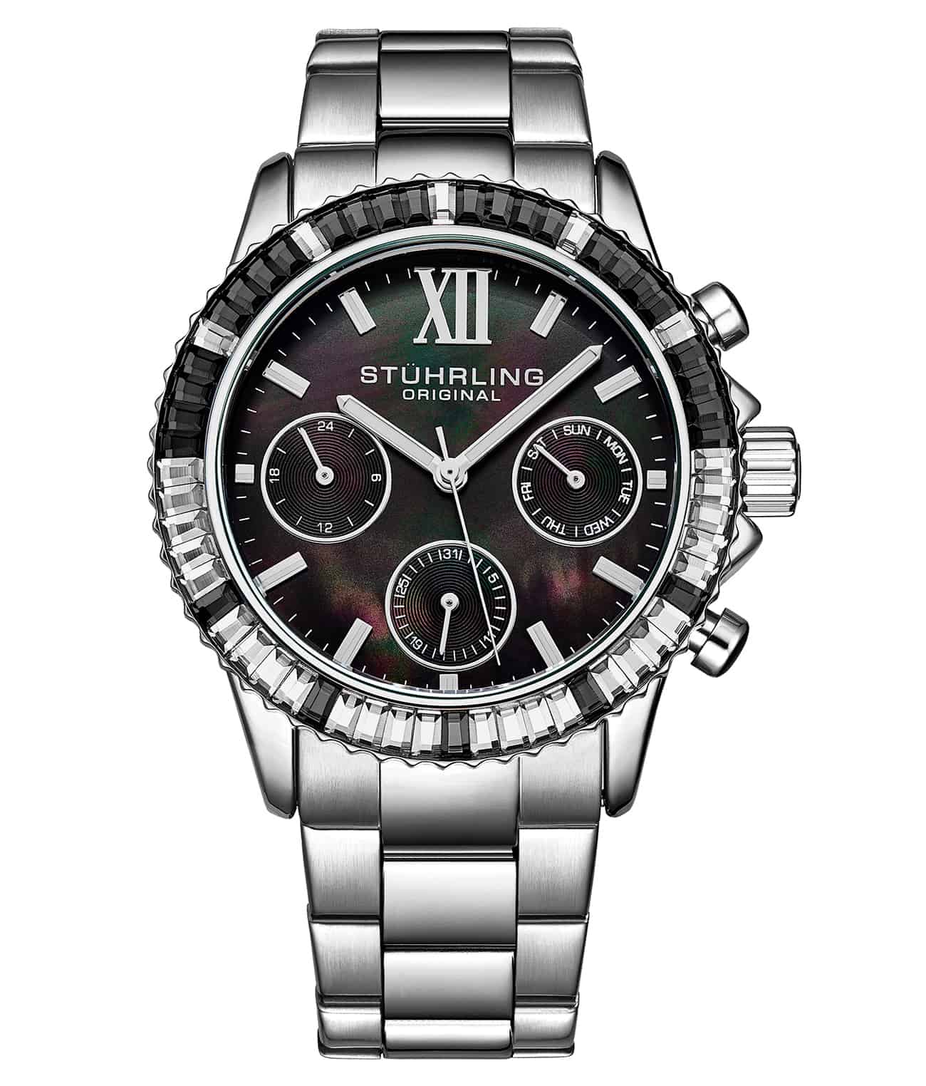 Stührling Style-Forward Quartz Set with Signature Pen and Stud Earrings - Image 3