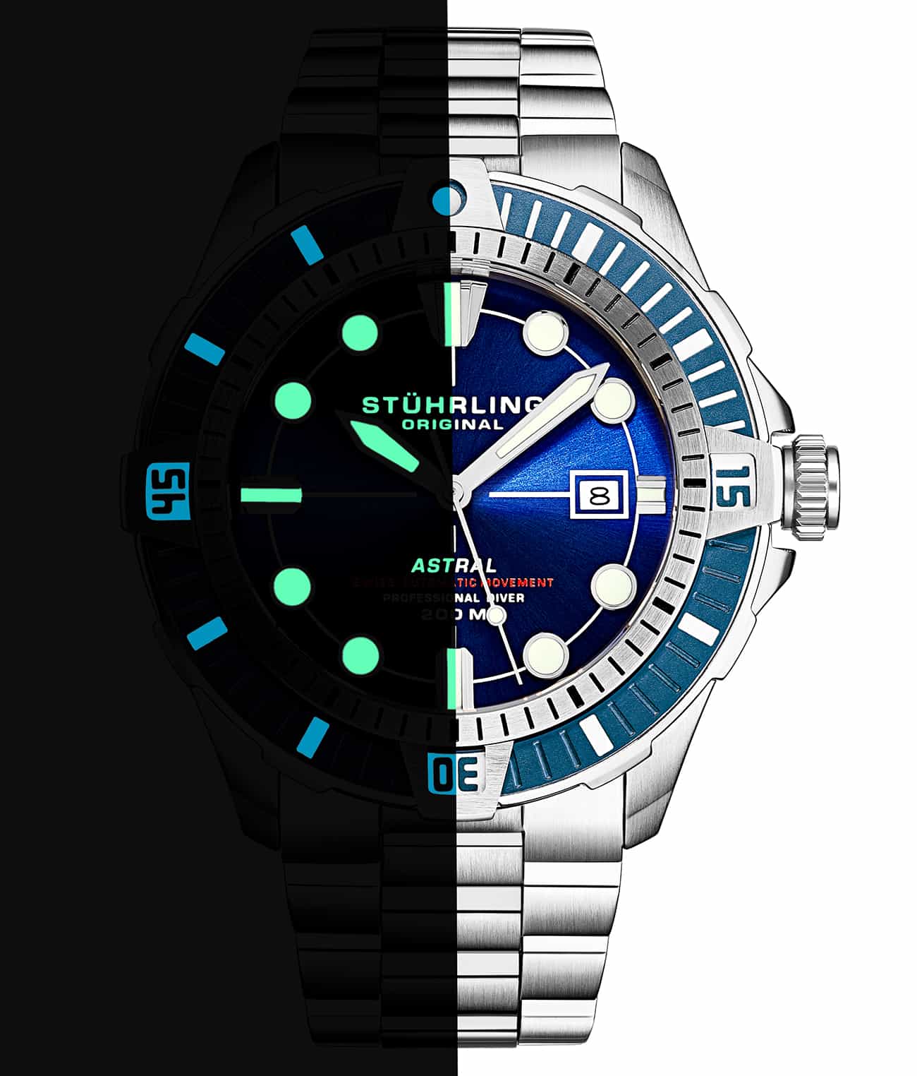 Stührling Astral 1005 Swiss Automatic Watch – 45mm - Image 16