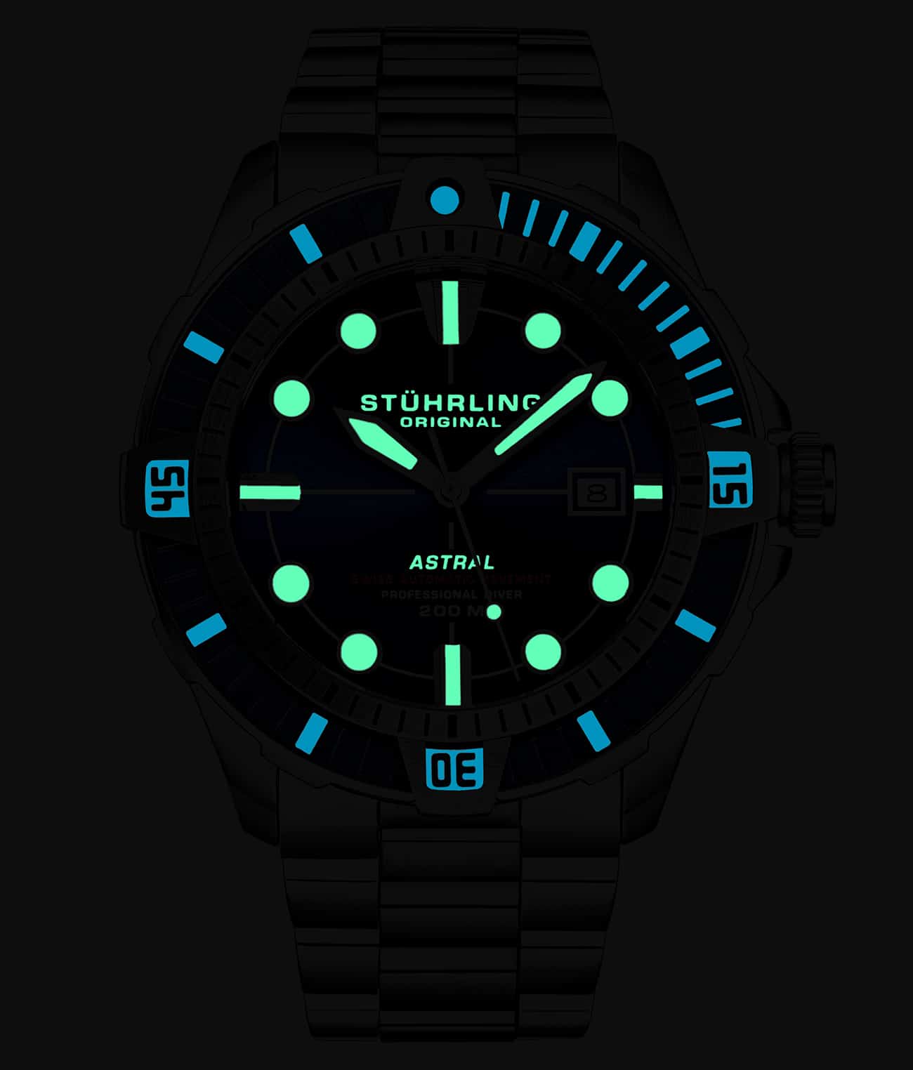 Stührling Astral 1005 Swiss Automatic Watch – 45mm - Image 17