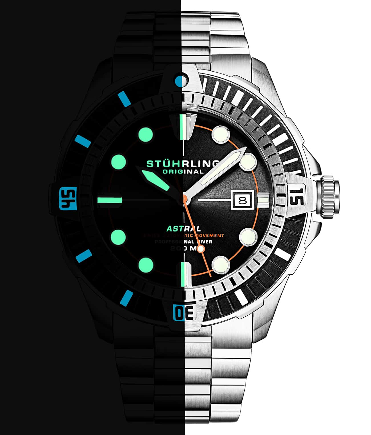 Stührling Astral 1005 Swiss Automatic Watch – 45mm - Image 27