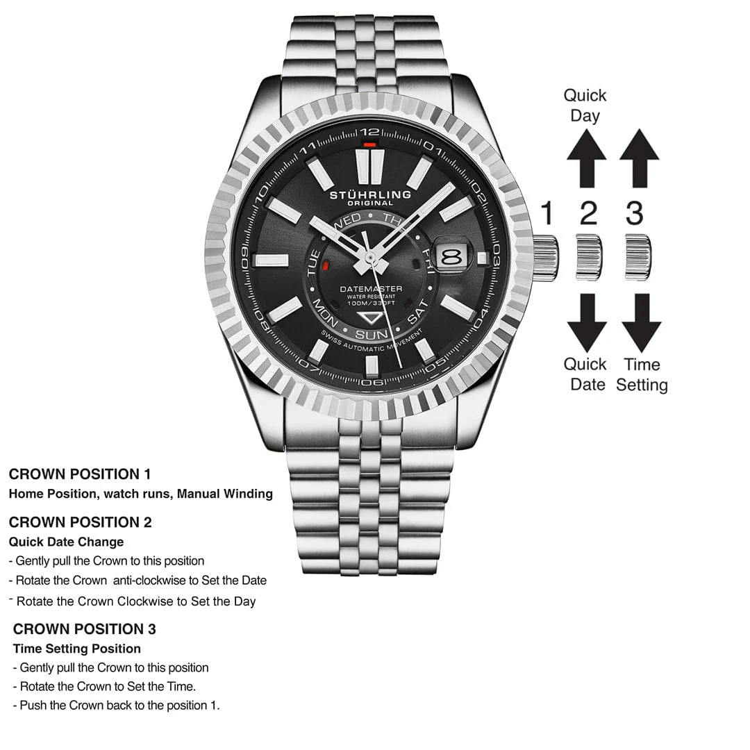 Stührling Datemaster Swiss Automatic 1020 42mm Classic - Image 38