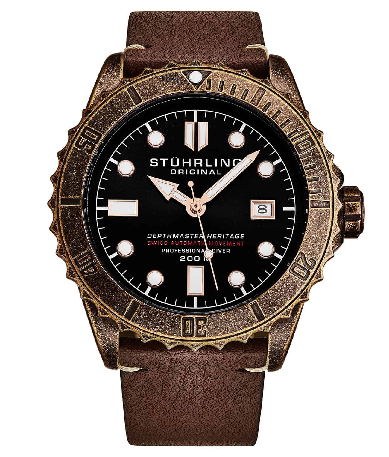Stührling Swiss Automatic Depthmaster Heritage 1003L 44MM Diver - Image 26