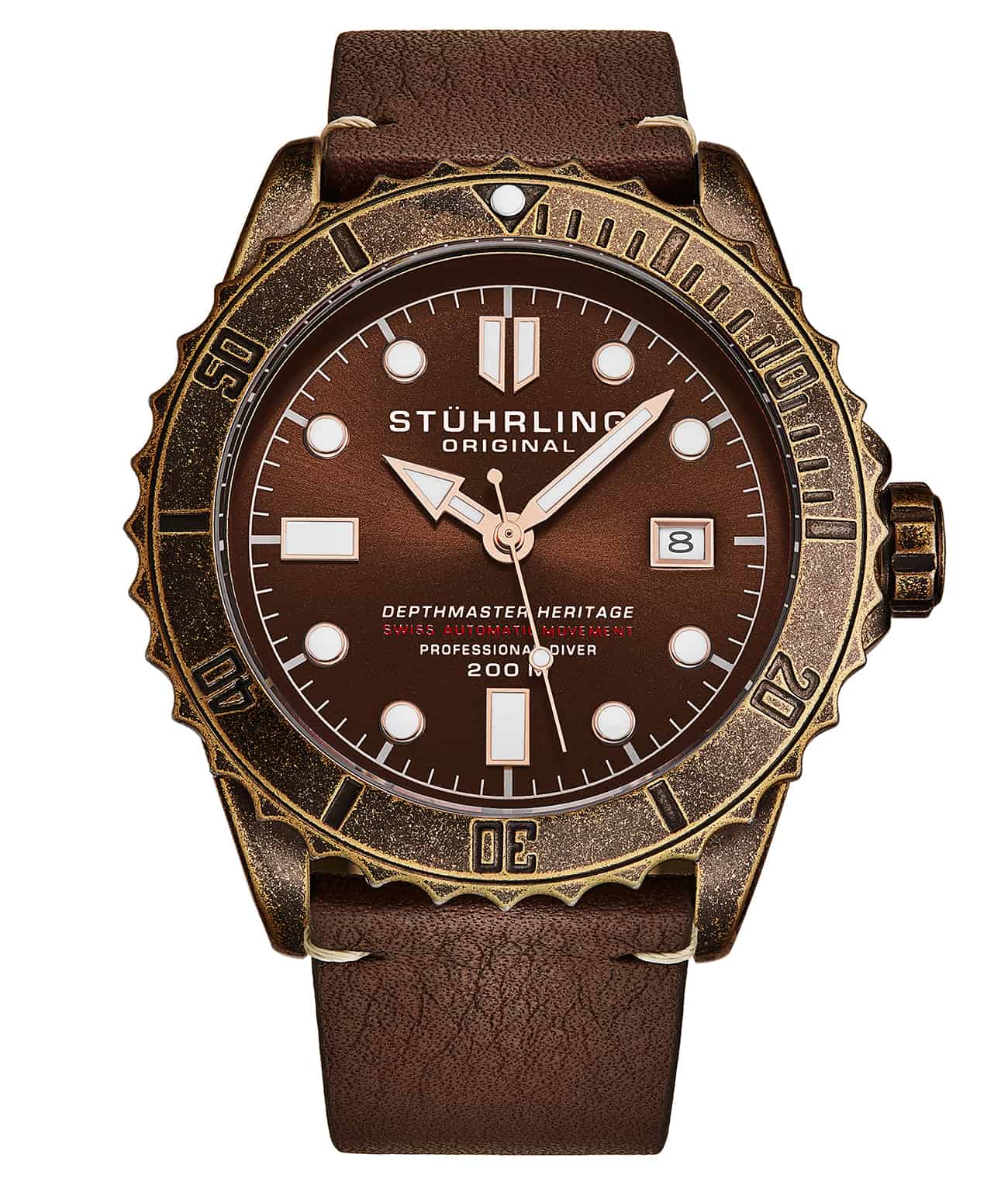 Stührling Swiss Automatic Depthmaster Heritage 1003L 44MM Diver - Image 45