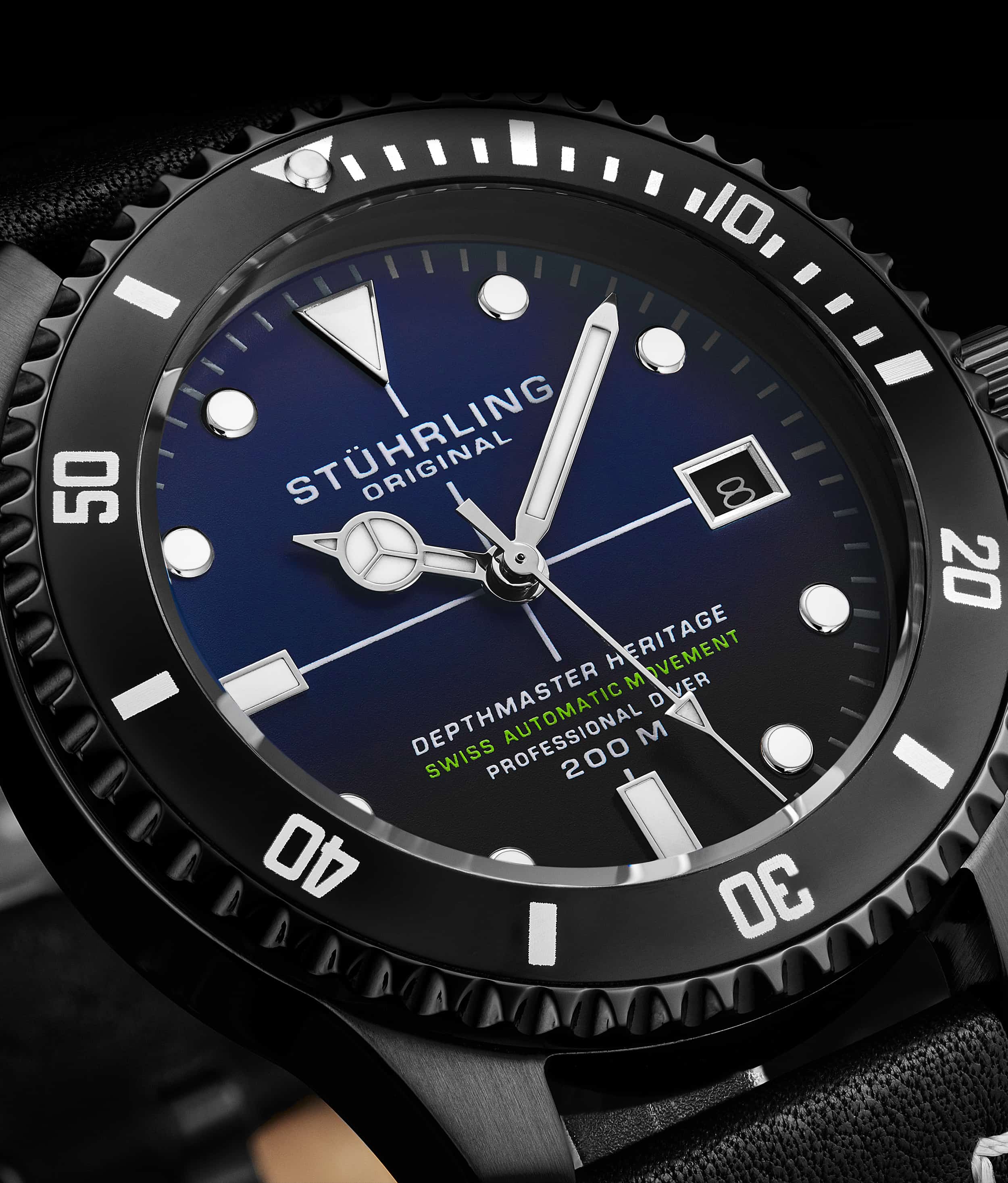 Stührling Swiss Automatic Depthmaster Heritage 883HB 42mm Diver - Image 8