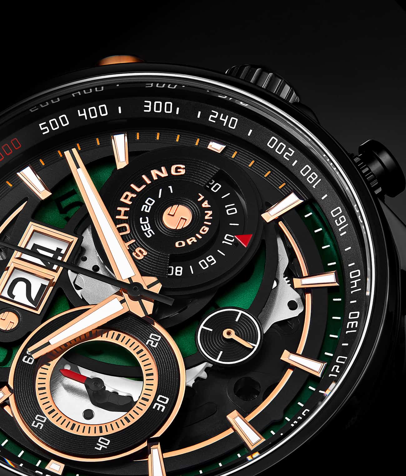 Stührling Tachymeter 923.04, Torero 894.04, Signature Pen, and Watch Tool Kit - Image 9