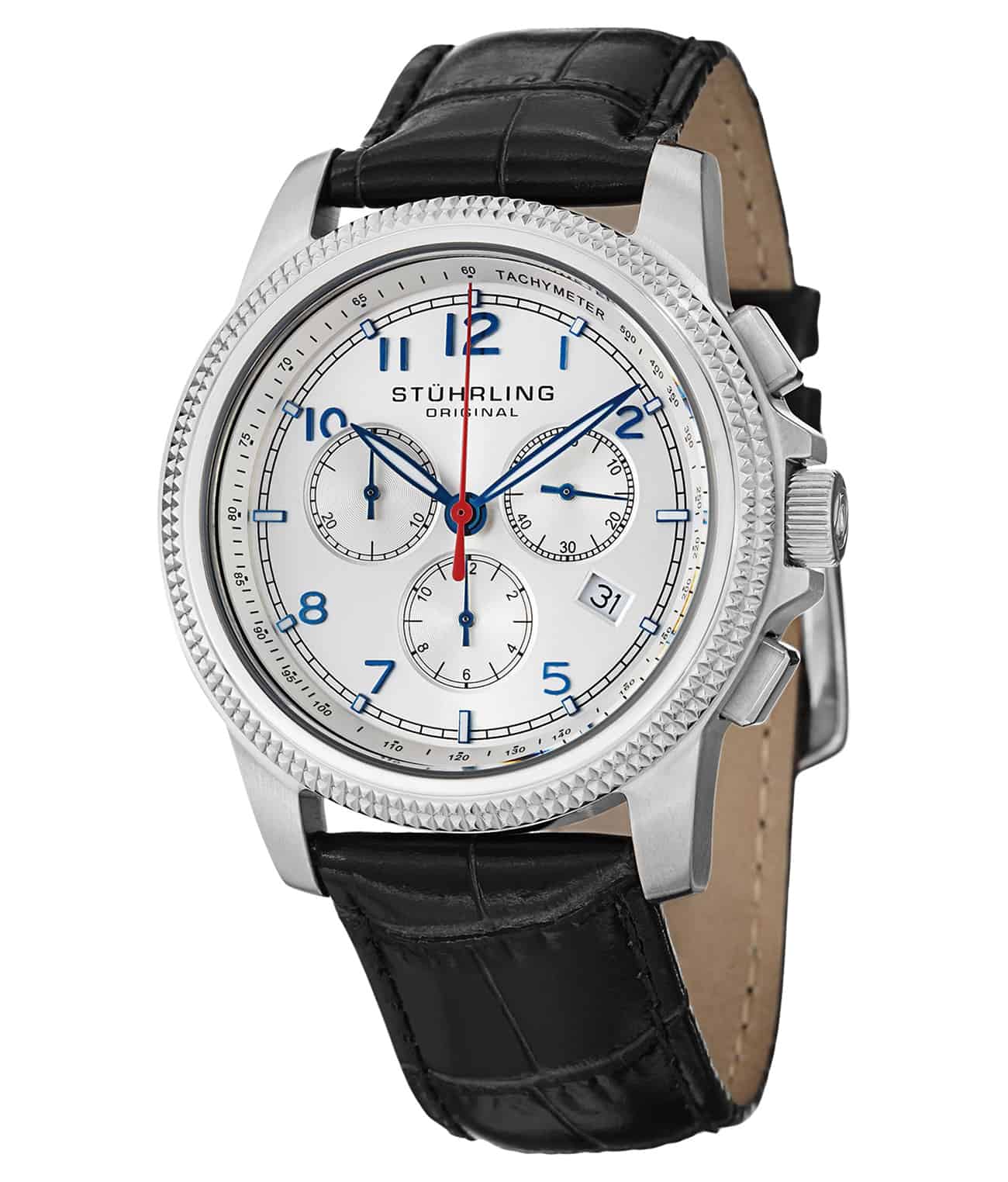 Stührling Targa Courant 717 Quartz 43mm Chronograph