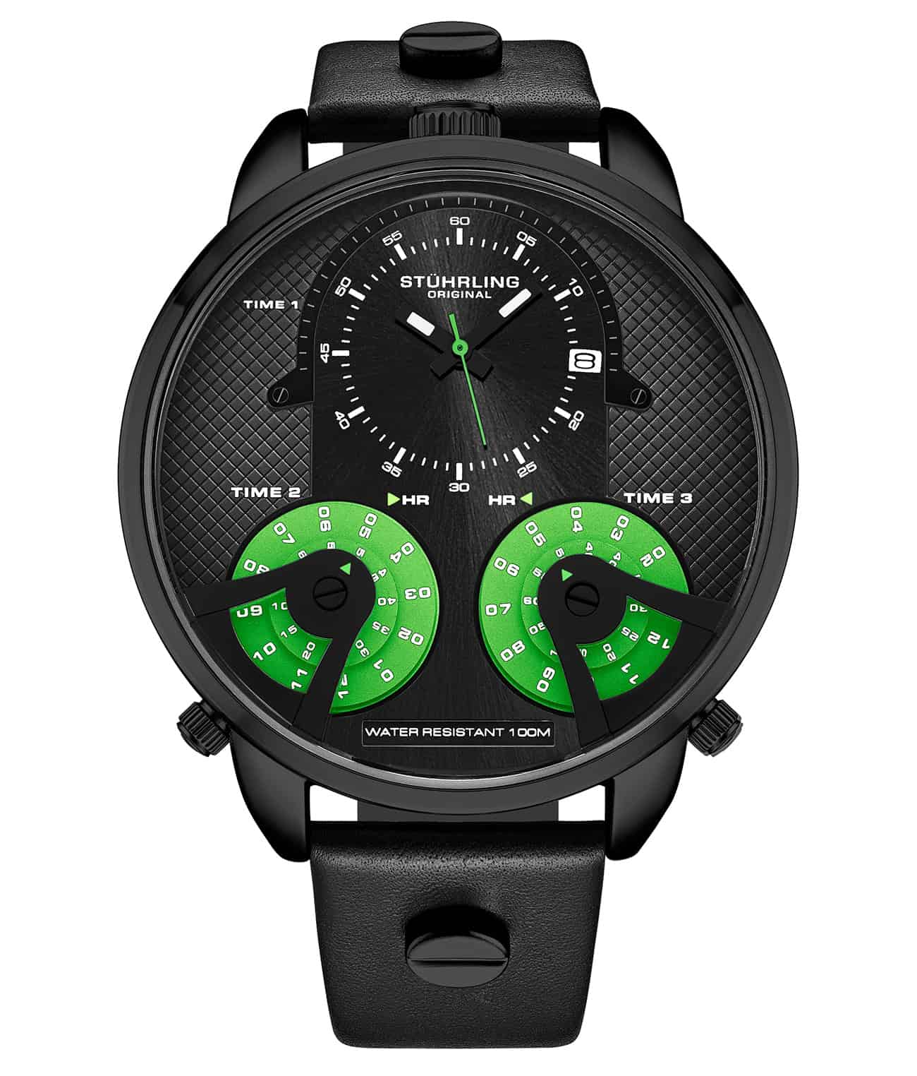 Stührling TerraTime Triple-Time  4051 Quartz 50mm - Image 13
