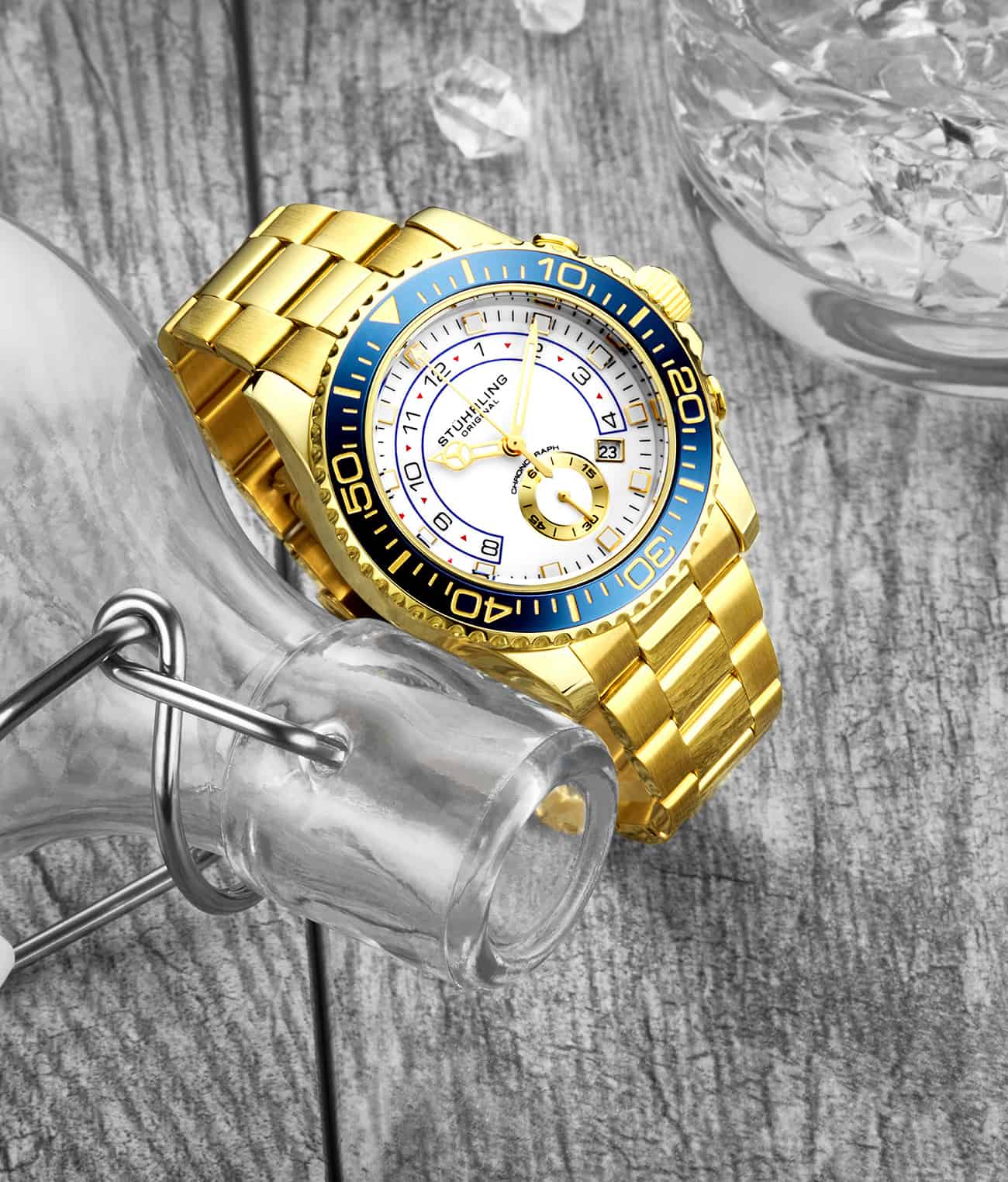 Stührling Brigadier Quartz 3966 Chronograph 42mm Diver - Image 22