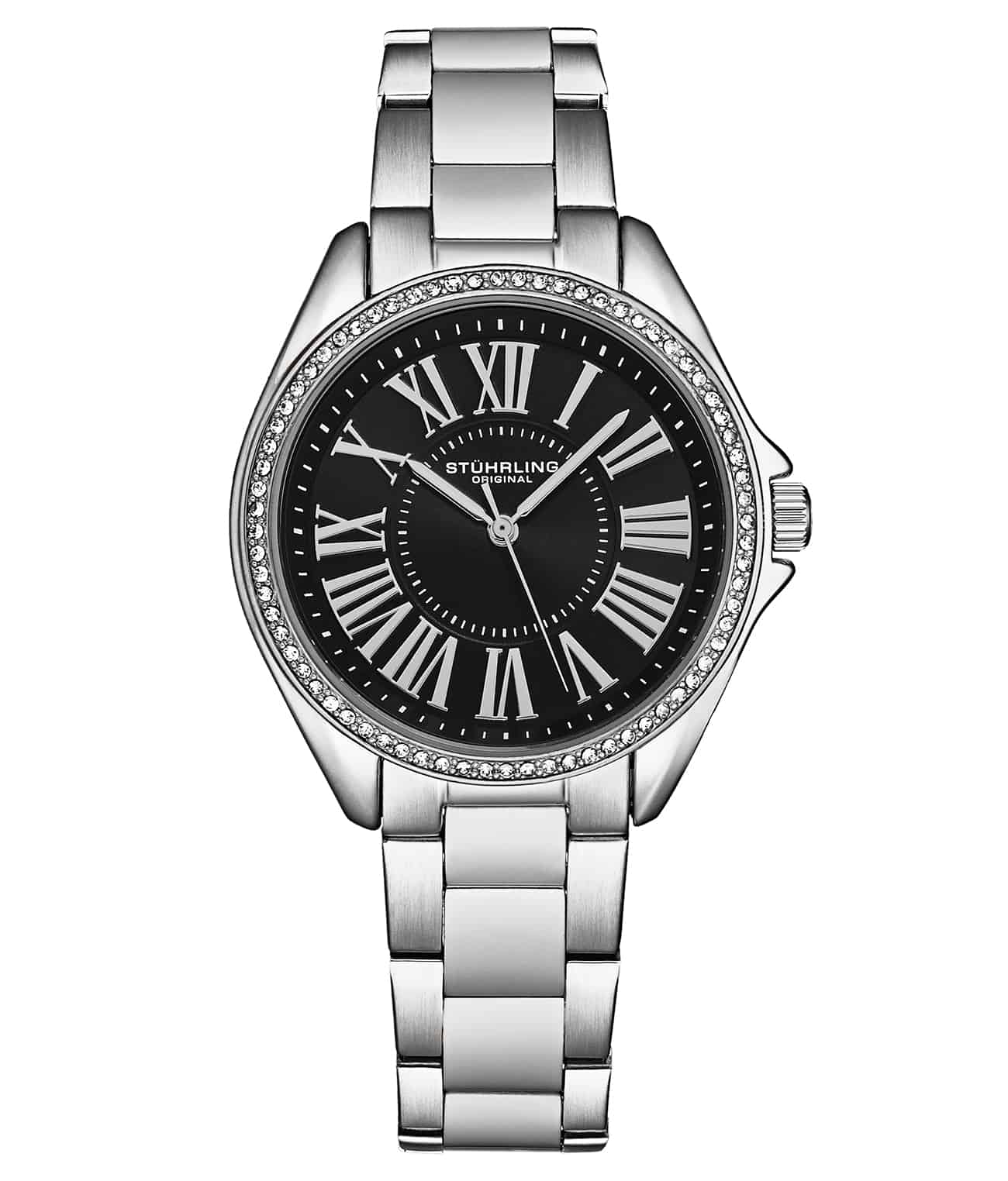 Stührling The Dynasty 4025 Japanese Quartz Crystal Bezel 40mm Watch