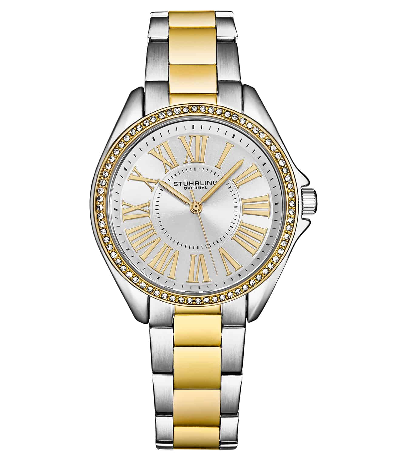 Stührling The Dynasty 4025 Japanese Quartz Crystal Bezel 40mm Watch - Image 5