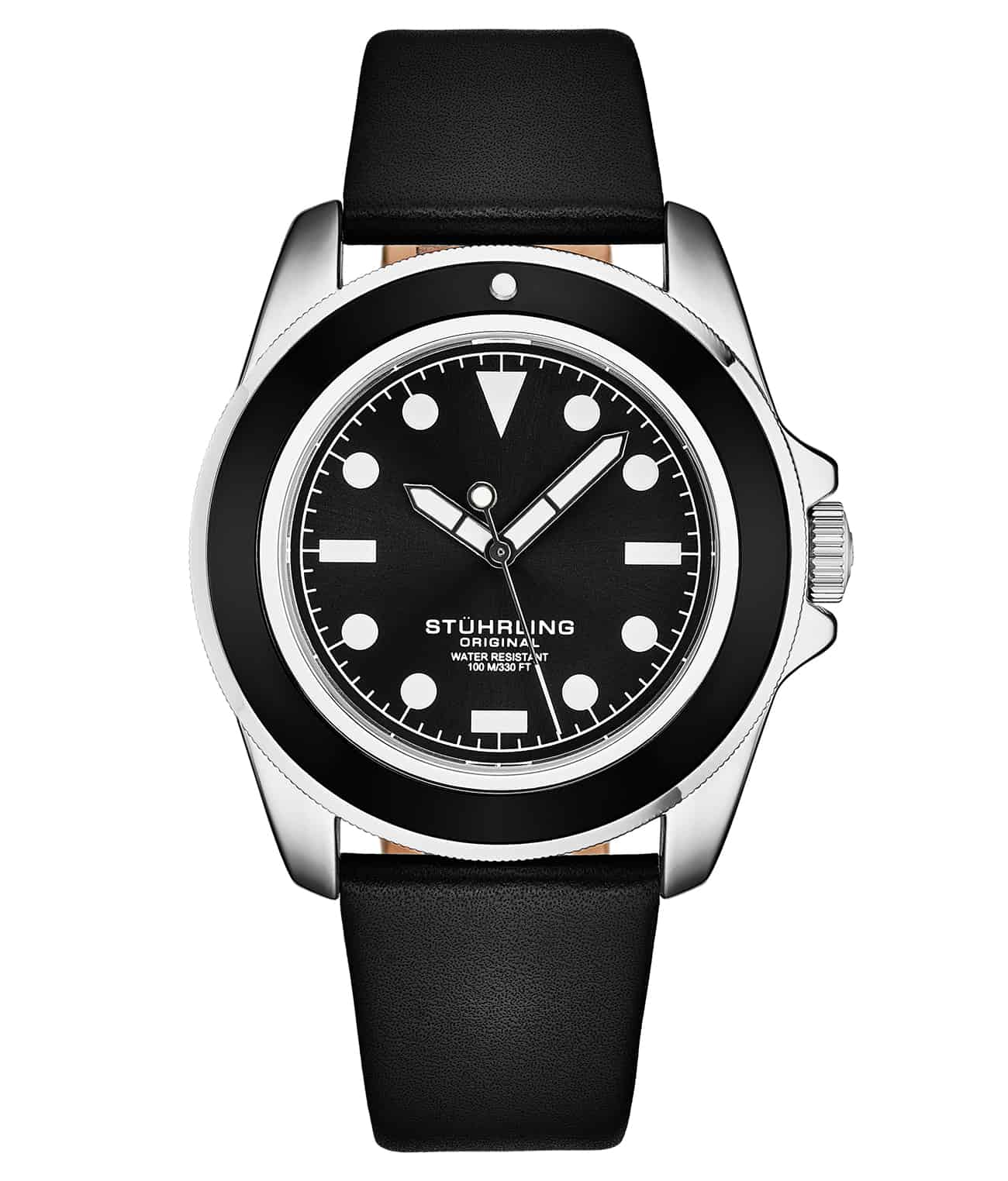 Stührling CarbonWave Japanese Quartz 42mm Dive Watch 4027
