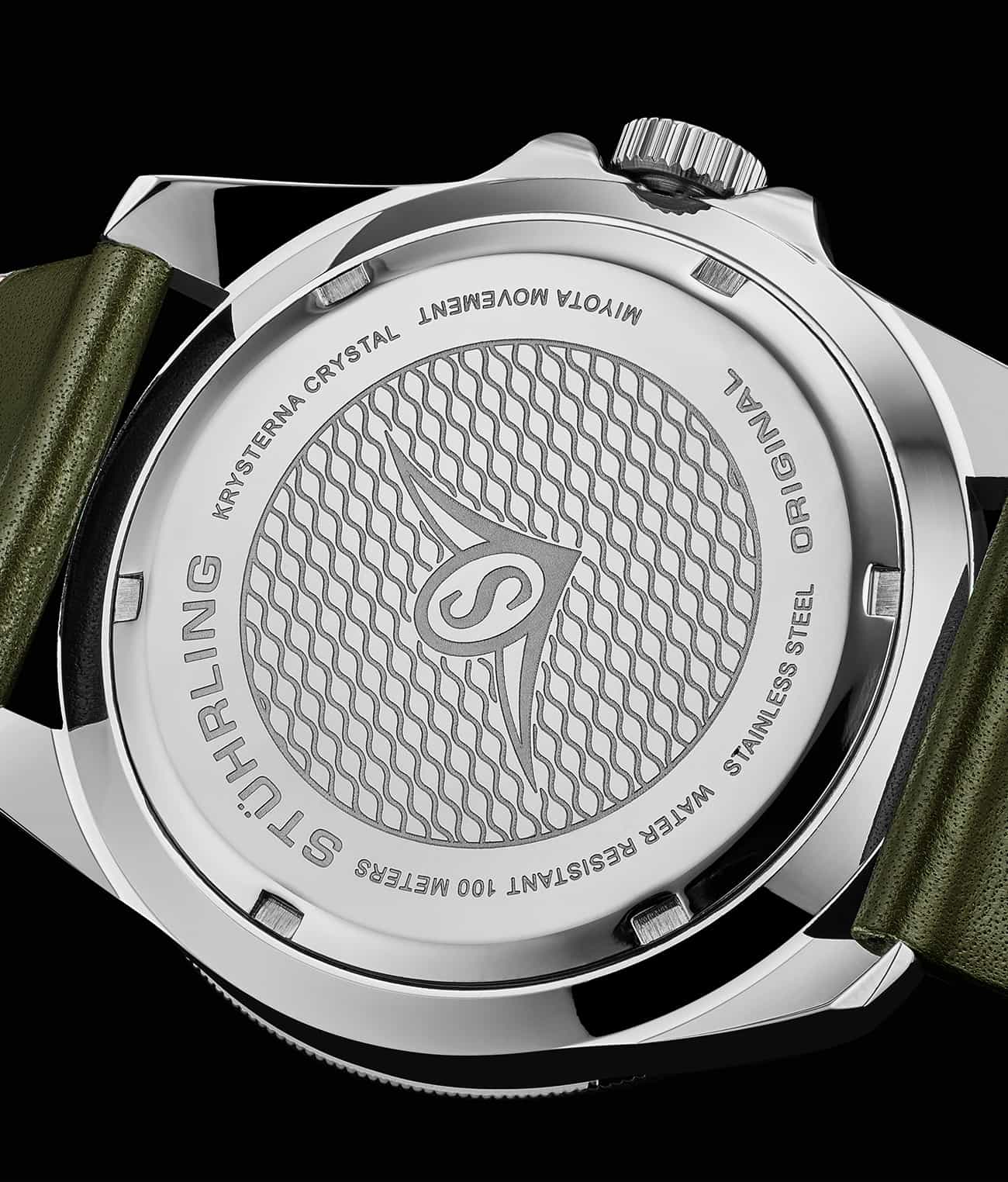 Stührling CarbonWave Japanese Quartz 42mm Dive Watch 4027 - Image 15