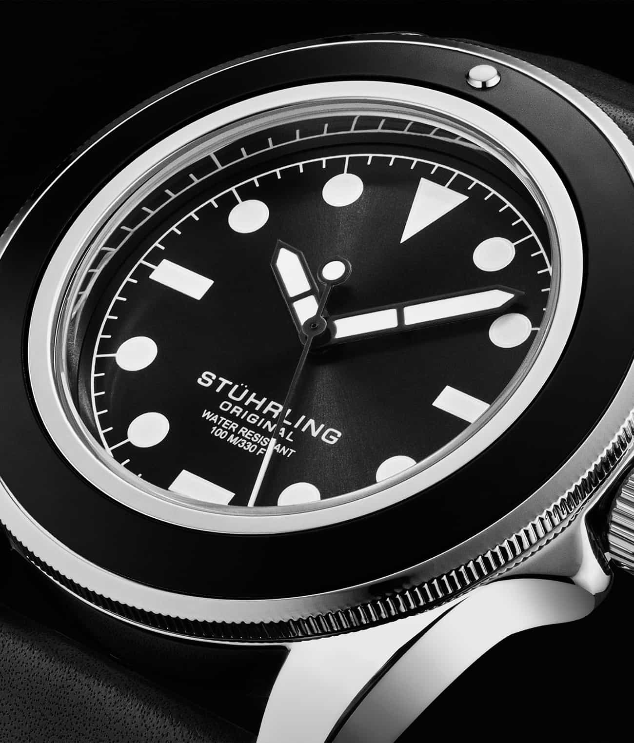 Stührling CarbonWave Japanese Quartz 42mm Dive Watch 4027 - Image 2