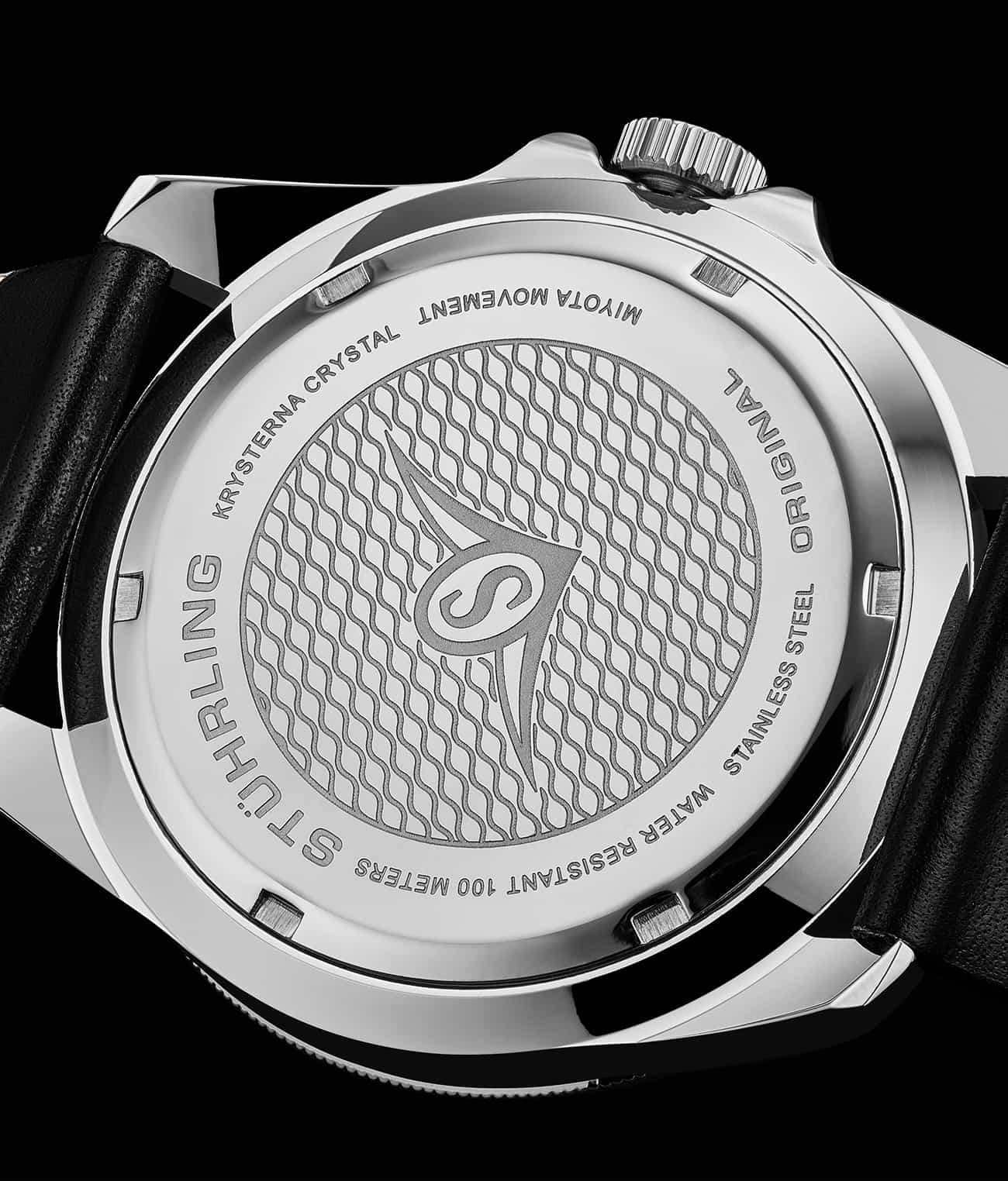 Stührling CarbonWave Japanese Quartz 42mm Dive Watch 4027 - Image 5