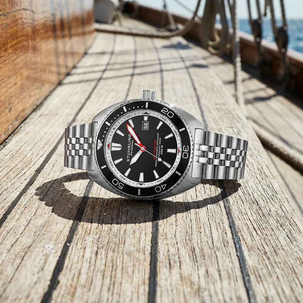 Stührling The Swiss Automatic Depthmaster 1008 45mm Diver - Image 10