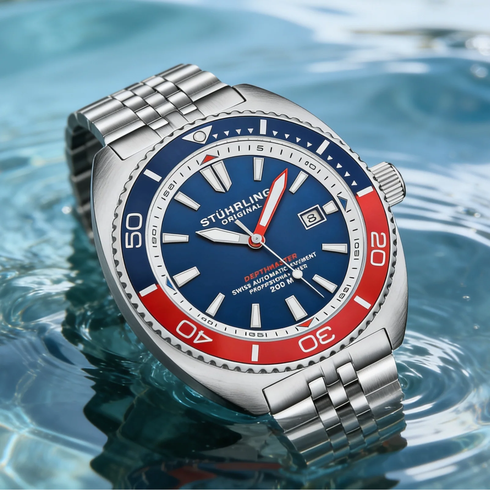 Stührling The Swiss Automatic Depthmaster 1008 45mm Diver - Image 22
