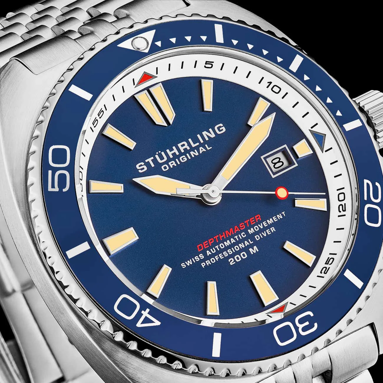 Stührling The Swiss Automatic Depthmaster 1008 45mm Diver - Image 3