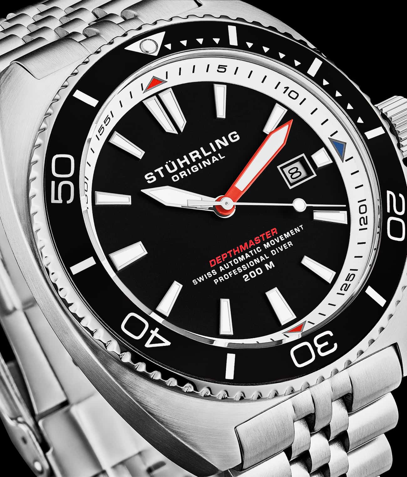 Stührling The Swiss Automatic Depthmaster 1008 45mm Diver - Image 9