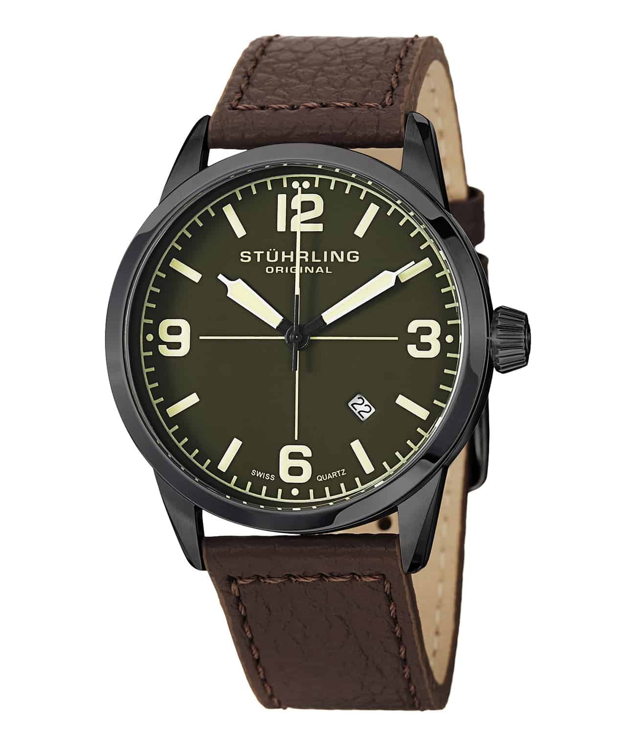 Stührling Tuskegee Classic 449 Quartz 42mm Aviator - Image 4