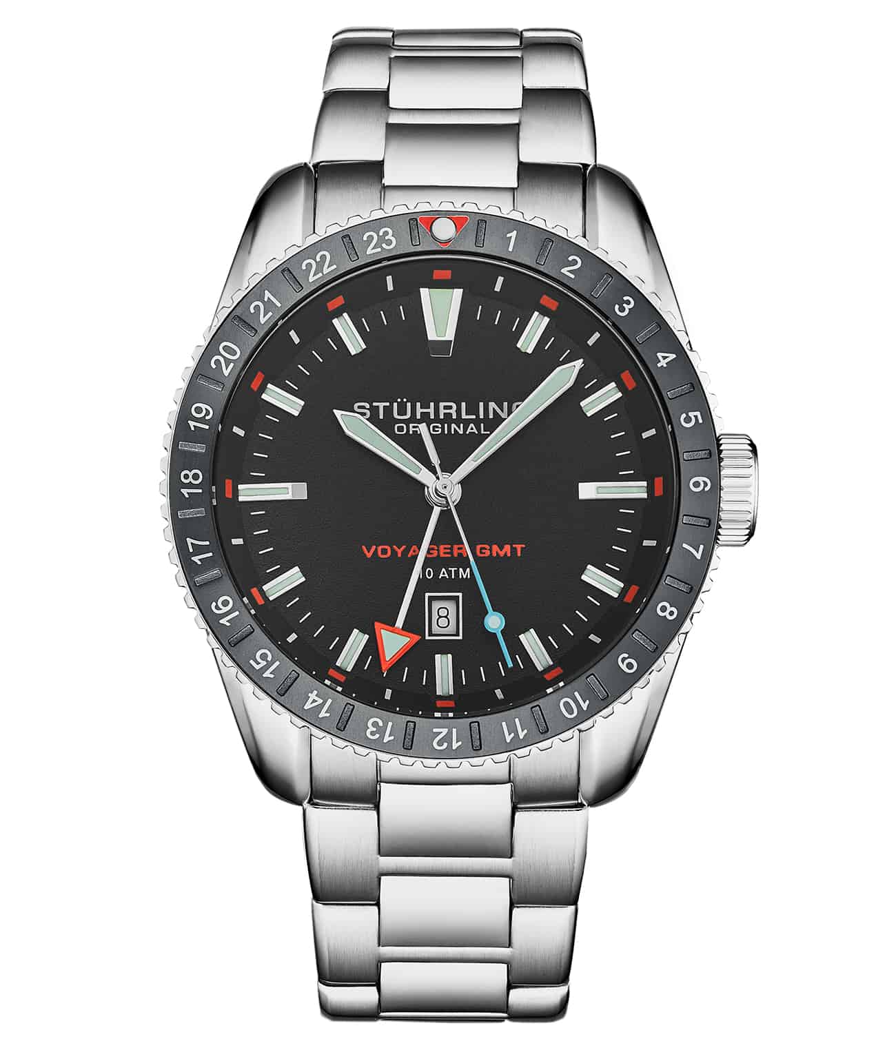 Stührling Voyager GMT 4017 Quartz GMT 42mm Diver - Image 16