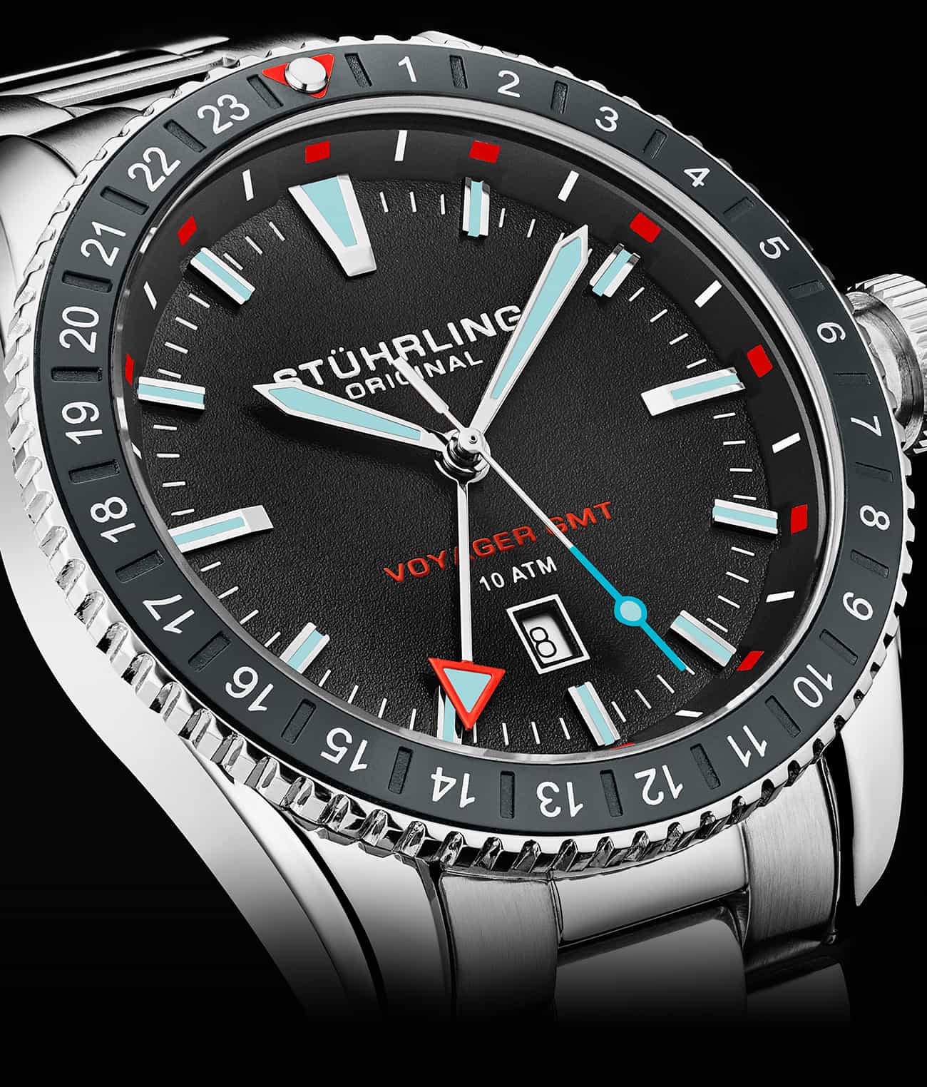 Stührling Voyager GMT 4017 Quartz GMT 42mm Diver - Image 18