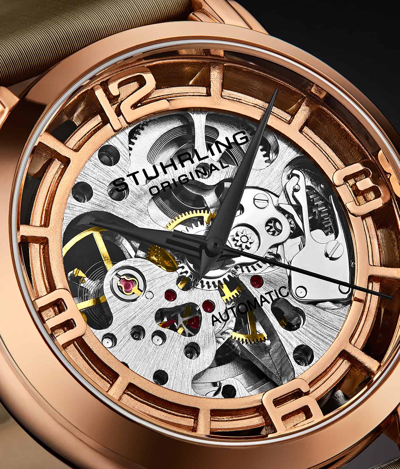 Stührling Winchester 3982 Automatic 40mm Skeleton - Image 39