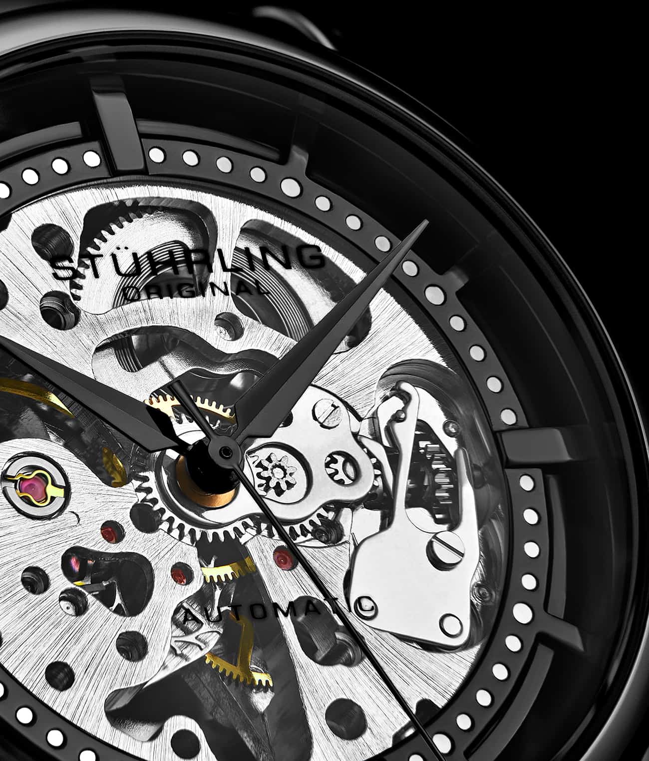 Stührling Winchester 3933 Automatic 41mm Skeleton - Image 9