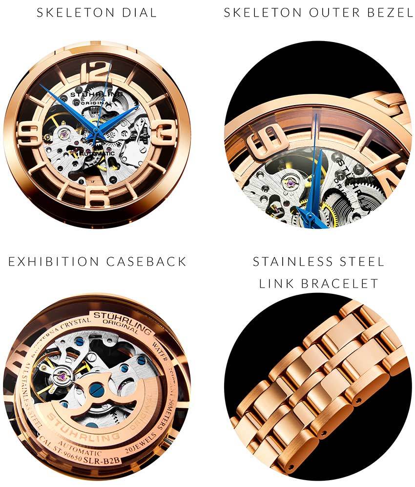 Stührling Winchester 3964 Automatic 42 mm Skeleton - Image 35