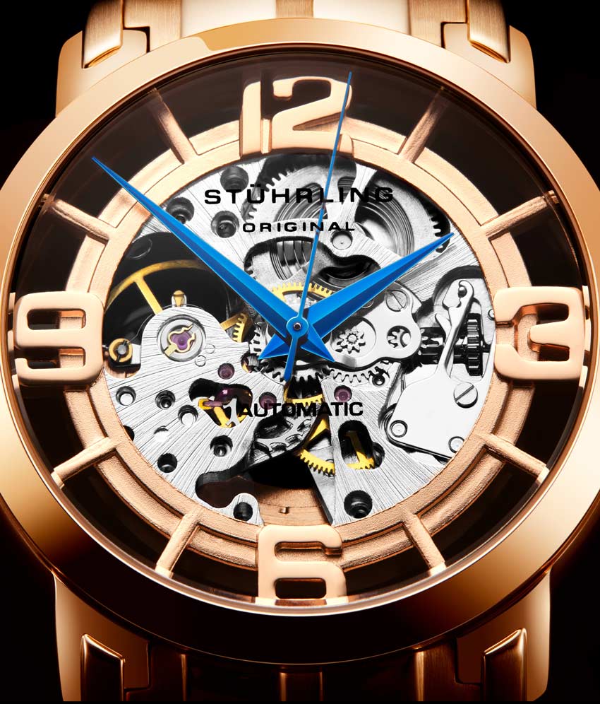 Stührling Winchester 44 Elite 165B2B Automatic 44mm Skeleton - Image 28