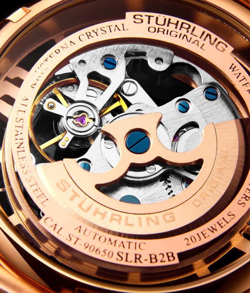 Stührling Winchester 44 Elite 165B2B Automatic 44mm Skeleton - Image 29