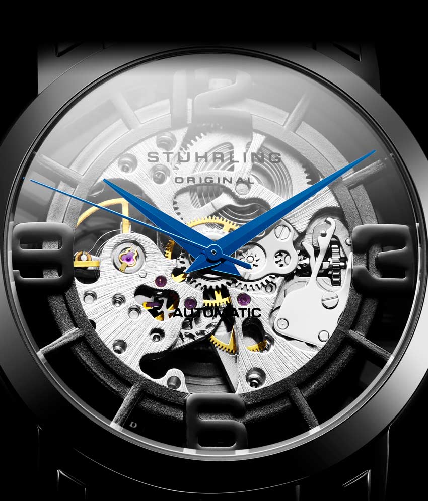 Stührling Winchester 44 Elite 165B2B Automatic 44mm Skeleton - Image 49