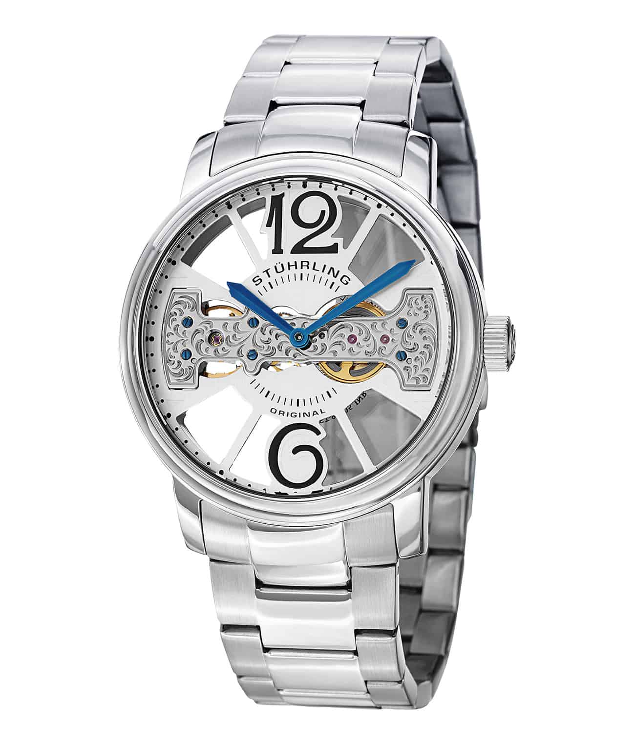 Stührling Winchester County Elite 785B Hand-wind 46mm Skeleton