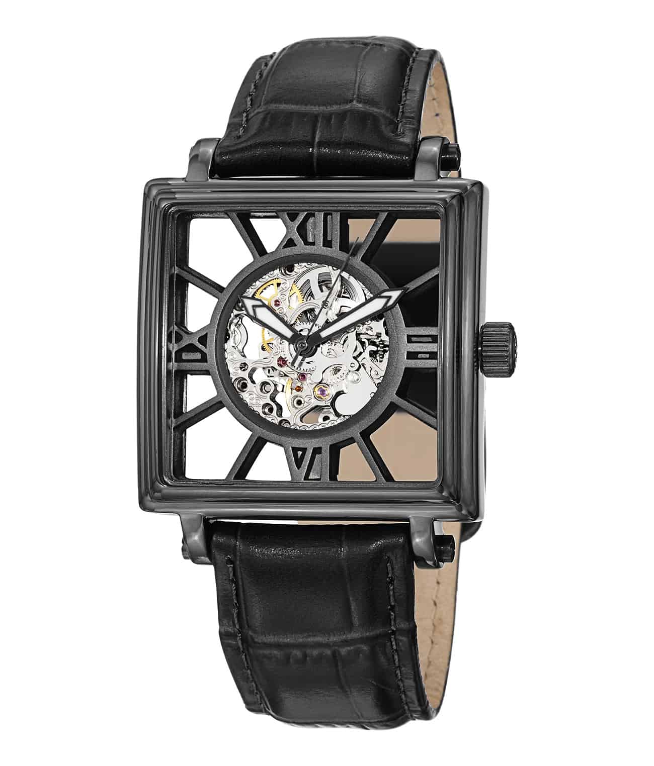 Stührling Winchester Square 295 Automatic 37mm Skeleton - Image 4