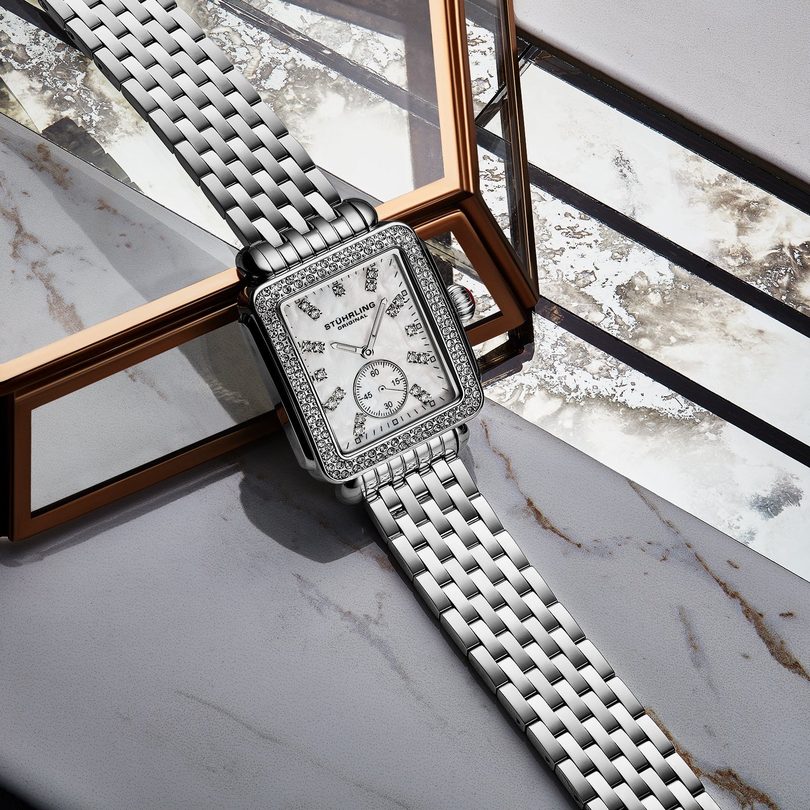 Stuhrling Aurielle 4090 Rectangle watch - Image 2